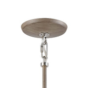 Elk Home Mid Century Schoolhouse Pendant 12-Inch Wide Pecan Finish with Opal White Glass Shade