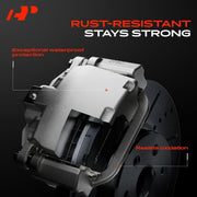 A-Premium Disc Brake Caliper with Bracket, Single Piston, Rear Driver or Passenger Side, Compatible with Dodge Nitro 2007-2011, Jeep Wrangler 2007-2018, Jeep Liberty 2008-2012, APBC0113