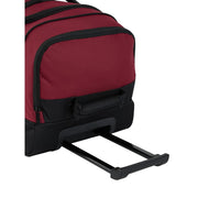 Protege Everyday Journey 25 in. Medium Rolling Duffel Bag, Red, Durable Polyester, Inline Skate Wheels, Telescopic Handle, Lockable Zippers, WM-98725-630