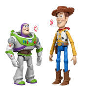 Mattel Disney Pixar Toy Story 5 Interactables Woody and Buzz Lightyear 12-Inch Action Figures 2-Pack JMF26