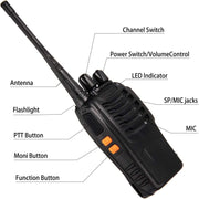 Finew Rechargeable Walkie Talkies Long Range, 2-Way Radios 6 Pack