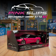 Jada Toys Pink Slips 1:16 Scale 2024 Chevy Camaro ZL1 1LE RC Car, USB Charging, Premium Rubber Tires, Plastic Body