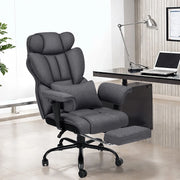 Hoffree LX-2 Big and Tall Fabric Office Chair 450lbs Fabric-Gray