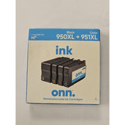 ONN INHPCL100014174 Ink Cartridges, HP 950XL Black & 951XL Color