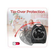 Black+Decker Bhd101b 1500-Watt Personal Desktop Heater 8.4 Inches X 5.2 Inches X 10 Inches Black BHD101B - BLACK ONE SIZE
