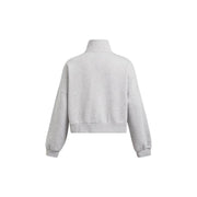 Under Armour Womens UA Icon Fleece Oversized Half Zip Sweatshirt, Ultra-Soft Cotton Blend, Midweight Fleece, Mod Gray Light Heather-White, Medium, 1386460
