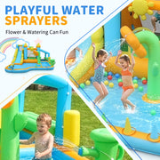 Ktaxon IBH1GB 9-in-1 Inflatable Water Slide Bounce House with Blower, 189