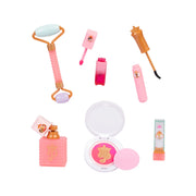 Beatie Disney Princess Style Collection Trendy Pretend Play Makeup Tote, Pink, 11-Piece Set