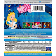 Walt Disney Pictures Alice in Wonderland 4K UHD Blu-ray Movie with Digital Copy, Standard Edition, 1011024549
