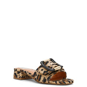 DV Dolce Vita Neeva Women's Leopard Slide Block Heel Sandal, 8MUS