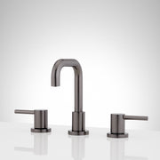 Signature Hardware 488892 Lexia 1.2 GPM Widespread Bathroom Faucet with Pop-Up Drain Assembly, Gunmetal