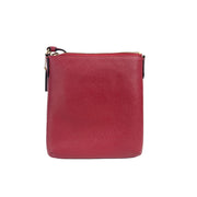 Coach Mini Rowan File Bag, Crossgrain Leather, Red, Adjustable Strap, Zip-Top Closure, CE871IMF8Q