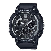 Casio Adult Male Chronograph Wristwatch 100m Water Resistant MCW200H-1AV