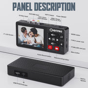 DIGITNOW VHS to Digital Converter 2.0, HD Video to Digital Converter Recorder with Remote & 3.5