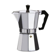 ASPIRANT Coffee Maker Aluminum Mocha Espresso Percolator Pot Coffee Maker, Silver, 9 Cups