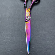 Saki Shears Kohana Pink Hair Cutting Scissors, 5.5 in, Japanese 440C Stainless Steel, Titanium Coating