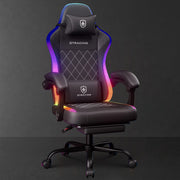 GTRACING GTW-800-BLACK RGB Ergonomic Gaming Chair with Massage, Black