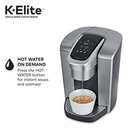 Keurig K-Elite Single Serve K-Cup Pod Coffee Maker - Brushed Silver