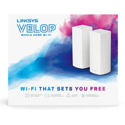 Linksys WHW0302 Velop AC4400 Whole Home WiFi, 2-Pack