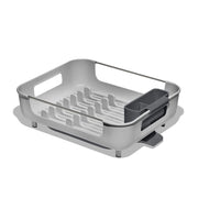 OXO 87877319 Large Capacity Dish Rack, Gray, Freestanding Polypropylene and Stainless Steel Drying Rack for Kitchen