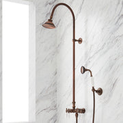 Baywood Exposed Pipe Shower with Hand Shower - Oil Rubbed Bronze