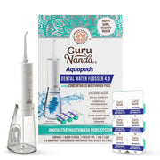 GuruNanda Water Flosser 4.0 with Concentrated Mouthwash Pods - 300mL Tank - White