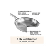 Calphalon TRYPLY Stainless Steel 10-Piece Triply Cookware Set
