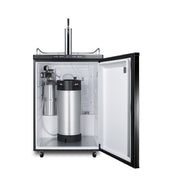 Summit Appliance Beer Dispensing Tap Kit, Stainless Steel Single Tap Draft Tower, Includes 5 lb CO2 Tank, Commercially Approved, KitSBC7