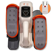 EZ-GO Elliptical Under Desk Exercise Bike, Silent & Portable Seated Machine w/ Workout Levels for Home or Office Desk