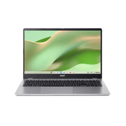 Acer Chromebook 315 15.6-inch FHD Laptop with Intel Processor N50, 4GB DDR5 RAM, 128GB eMMC, Sparkly Silver, Protective Sleeve CB315-7H-C0ZH