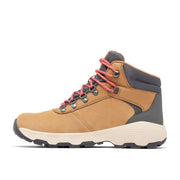 Columbia Newton Wander Women's Waterproof Hiking Shoes, Elk Sunset Red, 9 Wide, Suede, 2125532