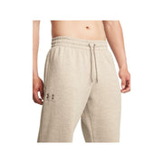 Under Armour Men's Icon Fleece Pants, Loose Fit, Adjustable Waistband, Timberwolf Taupe, 1384034
