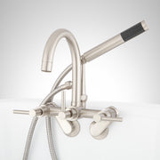 Signature Hardware SH441134BN Sebastian Wall-Mount Tub Faucet with Lever Handles and 2