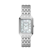Fossil Raquel Women's Quartz Watch, Silver-Tone Stainless Steel, Mother-of-Pearl Dial, 26mm ES5306