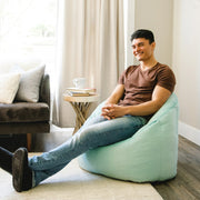 Big Joe 1124562R2 Joey Bean Bag Chair, Plush, Kids and Teens, 2.5ft, Turquoise