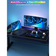 Miroddi Wireless Charging Gaming Mousepad with 15W Fast Charging, Large 31.5 x 11.81 in Black