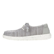 HEYDUDE Wendy Stretch Sox Casual Shoes for Ladies - Light Grey - 10M
