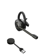 Jabra Engage 55 SE Convertible Wireless Headset, Noise-Cancelling Microphone, DECT Wireless Range 150m, USB-A Adapter, Black, 9655-415-125