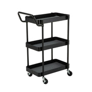 HomeZone VW00009U 3 Tier Tool Utility Cart with EVA Mat, Gray