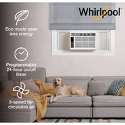 Whirlpool WHAW081CW Energy Star 8,000 BTU 115V Window Air Conditioner with Remote Control