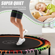 Heromate FT-48-CF-01 48 in Fitness Trampoline, Rebounders Bearing 550 lbs, Large Resilience