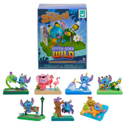 Happy Haul Disney Stitch Goes Wild Scene Setters Collectible Toy Figure with Connectable Scenic Base, Multicolor, 8 cm