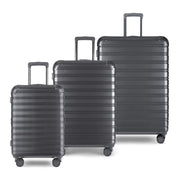 iFLY 9-H486FT-02 Hardside Fibertech 3.0 2-Piece Luggage Set, ABS/PC Lightweight Hardshell, Gadget Gray