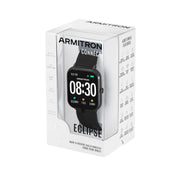 Armitron Connect 42/1000DGBKWM Unisex Eclipse Smartwatch - Make and Receive Calls - Black Silicone Band