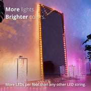 Twinkly TWKP100RGB-G1 Strings USB-C 100 Pearl-Shaped RGB Multicolor LED Indoor String Lights, 20 ft