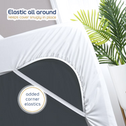 Nestl Waterproof Mattress Protector, Premium Cooling Mattress Pad Queen, Mattress Cover Fits Mattresses Up to 21 inches