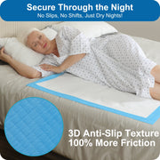 Kekoy Incontinence Bed Pads Disposable, Maximum Absorbency, 30 x 36 in, Anti Slip Backing, 50 Count
