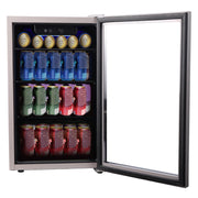 Frigidaire EFMIS2440-6COM 88-Can/25-Bottle Beverage and Wine Center, Titanium Gray