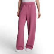 Champion Women's Air Layer Ribbed Wide Leg Pant, M, Pink - 68% Polyester