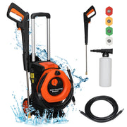 Ktaxon 3380PSI 2GPM Electric Power Washer Cleaner, w/4 Nozzles, Soap Bottle - Telescopic Handle